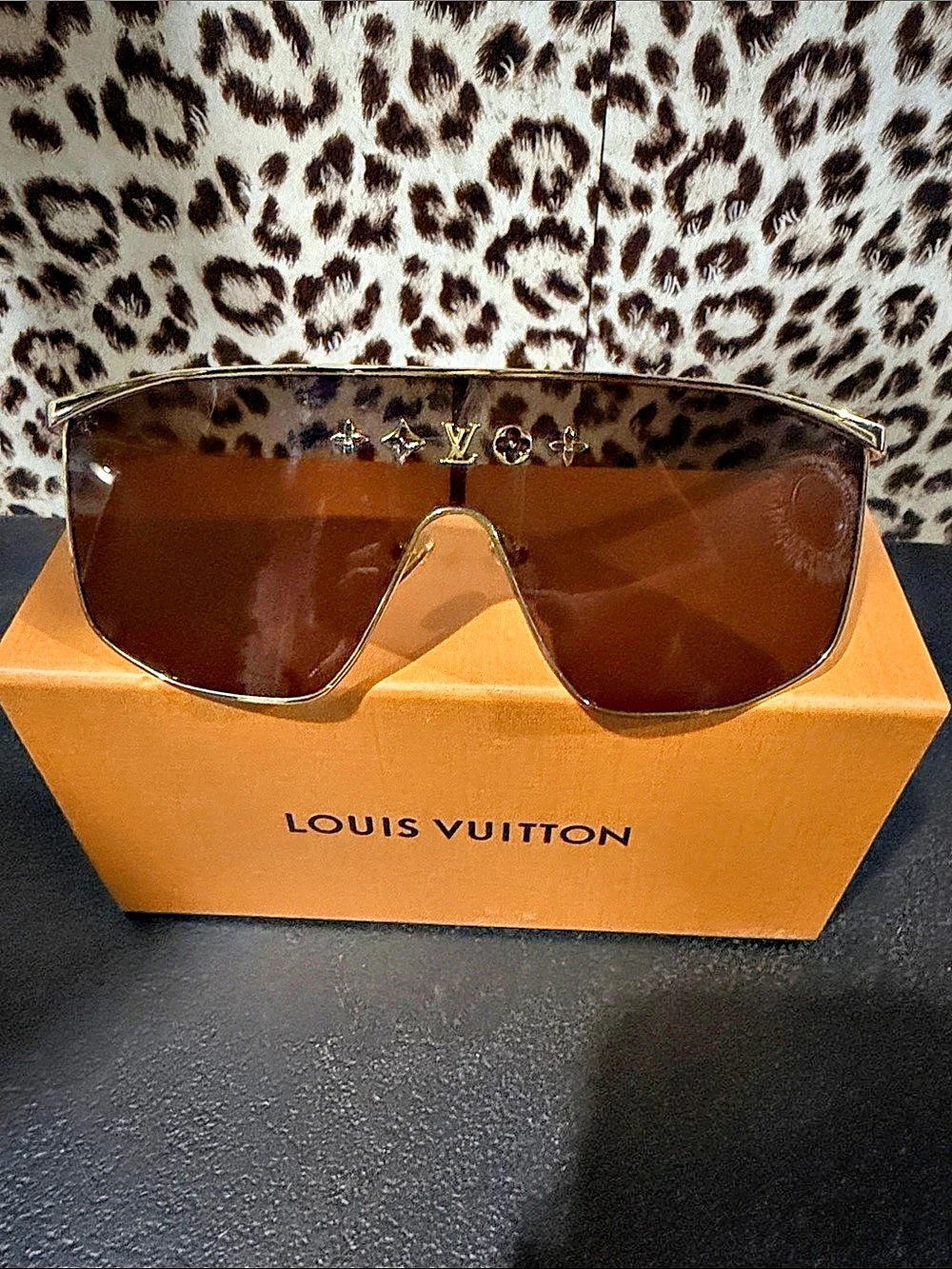 Louis Vuitton LV Golden Mask Sunglasses Brown & Gold